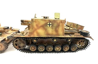 Tamiya 2 Panzerkampfwagen lackiert Weltkrieg II 1:35