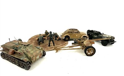 Gesch�tz und Fahrzeuge mit Soldaten Weltkrieg II 1:35