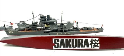 Hasegawa 6 Kriegsschiffe Japanese Navy lackiert 1:700