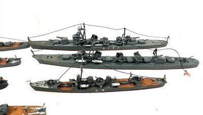 Hasegawa 7 Kriegsschiffe Japanese lackiert 1:700
