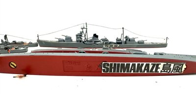 Hasegawa 7 Kriegsschiffe Japanese lackiert 1:700