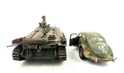 Tamiya Jagdpanzer 38 t + VW K�fer WWII 1:35