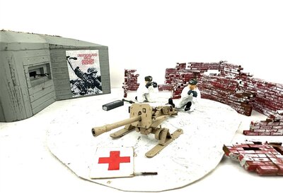 Bunker mit Figuren WWII 1:35