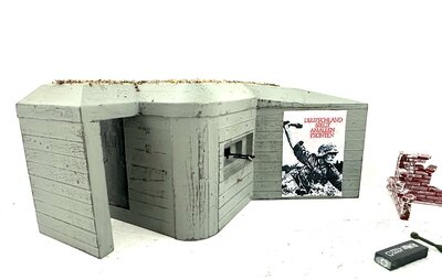 Bunker mit Figuren WWII 1:35