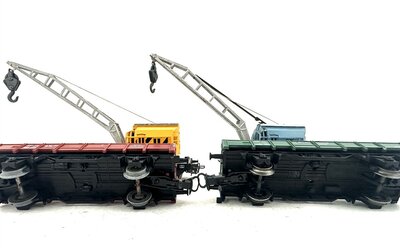 M�rklin H0 2 Kranwagen mit Flachwagen der DB