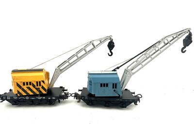 M�rklin H0 2 Kranwagen mit Flachwagen der DB