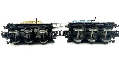 M�rklin H0 2 Kranwagen mit Flachwagen der DB