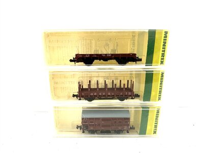 Minitrix N G�terwagen Konvolut der DB