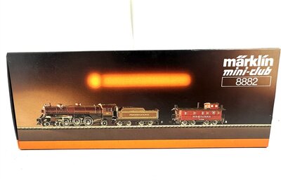 M�rklin 8882 US Dampflok BR 5400 mit Begleitwagen Pennsylvania Railroad Spur Z