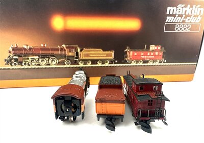 M�rklin 8882 US Dampflok BR 5400 mit Begleitwagen Pennsylvania Railroad Spur Z