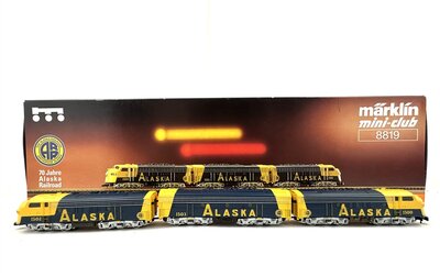 M�rklin 8819 US Diesellok Alaska Railroad F7 3-teilig in Spur Z