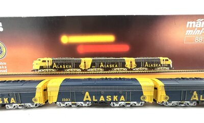 M�rklin 8819 US Diesellok Alaska Railroad F7 3-teilig in Spur Z