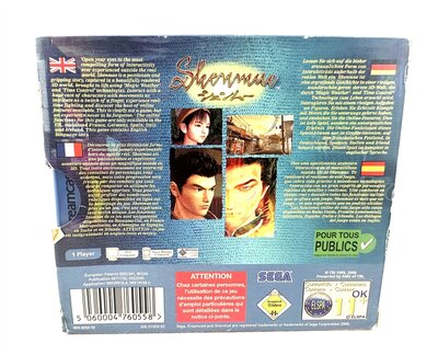 Sega Dreamcast Spiel Shenmue