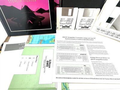 Amiga Commodore Spiel F-19 Stealth Fighter