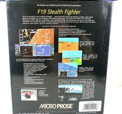 Amiga Commodore Spiel F-19 Stealth Fighter