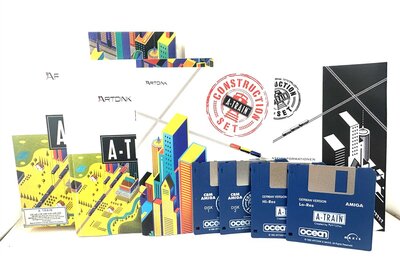Amiga Spiel A-Train Z�ge, St�dte und Geld