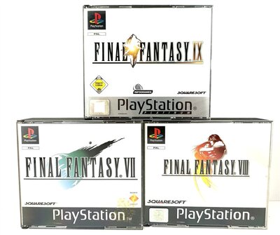 PlayStation Spiel Final Fantasy VII + VIII + IV PAL