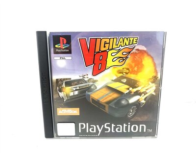 PlayStation Spiel Vigilante 8 PAL wie NEU