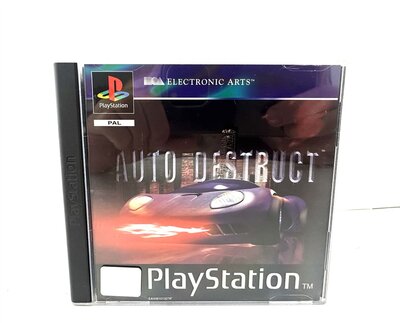PlayStation Spiel Auto Destruct PAL wie NEU