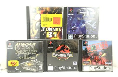 PlayStation Spiele Konvolut 5 St�ck PAL