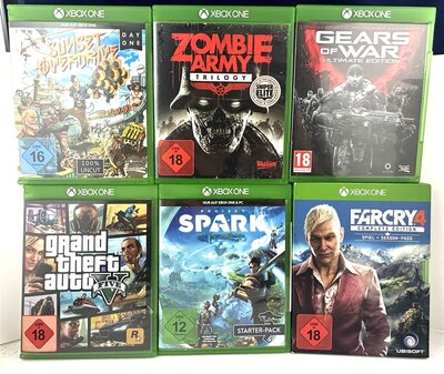 Xbox One Konvolut 6 Spiele PAL