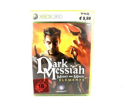 Dark Messiah Might and Magic Elements Xbox 360 Vorderseite Ubisoft PAL 18 NEU
