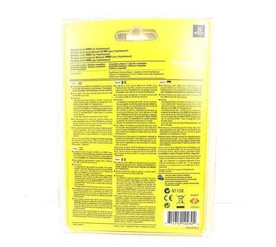 PS2 Memory Card R�ckseite 8 MB Original Unbenutzt Blisterverpackung