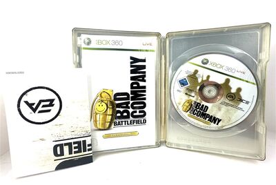 Battefield Bad Company Xbox 360 Gold Edition PAL Steelbook Poster TOP