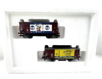 M�rklin 48782 H0 DC Wagen-Set Ansicht G�terwagen "Wirtschaftswunder" DB TOP