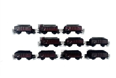 M�rklin 46030 H0 DC Kohlenwagen-Zug Vorderansicht der...