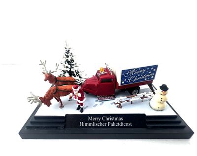 Busch 7639 Merry Christmas Vorderansicht Himmlicher Paketdienst