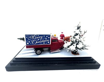 Busch 7639 Merry Christmas R�ckansicht Himmlicher Paketdienst