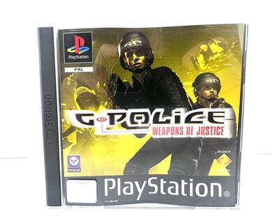 PS1 G-Police Vorderseite Neuwertig Weapons of Justice PAL mit OVP Retro
