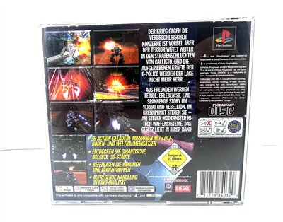 PS1 G-Police R�ckseite Weapons of Justice PAL mit OVP Retro