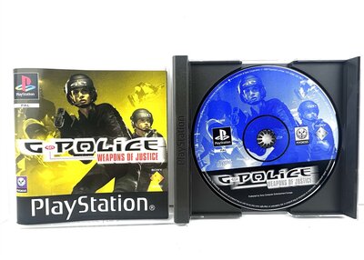PS1 G-Police Vorderansicht Weapons of Justice PAL Neuwertig
