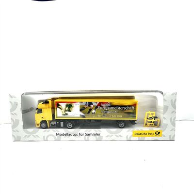 AWM H0 Sattelzug Vorderansicht Deutsche Post EM Portugal 2004 Volvo FH12 1:87 OVP