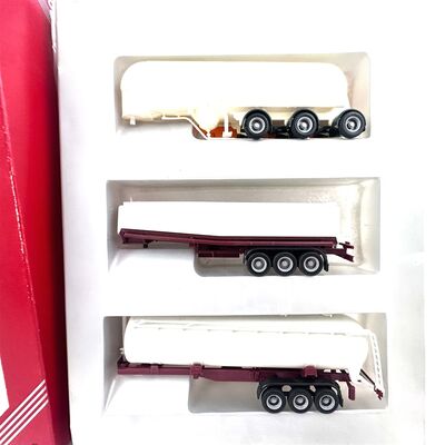 Herpa 075855 H0 Vorderansicht Auflieger-Set 3x Silo f�r LKW 1:87