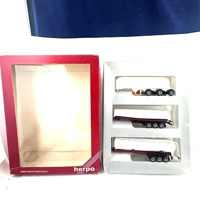 Herpa 075855 H0 Auflieger-Set | 3x Silo f�r LKW 1:87
