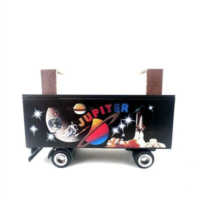 Faller 1034 H0 Vorderansicht Kirmes Anh�nger Jupiter Packwagen Neuwertig