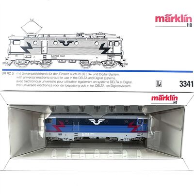 M�rklin 3341 H0 Elektrolok Rc3 Ep.IV der SJ in delta/digital