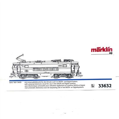 M�rklin 33632 H0 Elektrolok Serie 1601 Ep.IV der SNCB digital