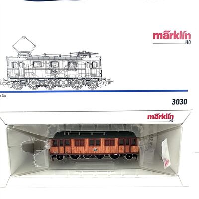 M�rklin 3030 H0 Vorderseite Elektrolok &bdquo;Holzlok&ldquo; BR Litt D (Typ Da) SJ digital OVP