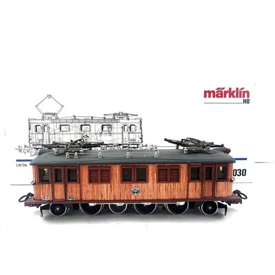 M�rklin 3030 H0 Elektrolok &bdquo;Holzlok&ldquo; BR Litt D (Typ Da) SJ digital