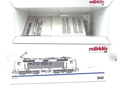 M�rklin 3442 H0 Innenansicht Leerverpackung f�r Elektrolok BR 212 der DB