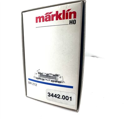 M�rklin 3442 H0 Frontansicht Leerverpackung f�r Elektrolok BR 212