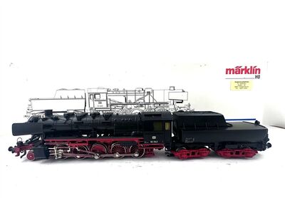 M�rklin 3315 H0 Vorderansicht AC Dampflok BR 50 Ep.III der DB analog OVP