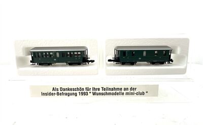 Vorderansicht M�rklin Z Insider Befragung 1993 "Wagenset Langenschwalbacher" OVP