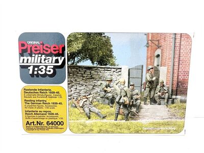 Preiser 64000 WWII Rastende Infanterie (Deutsches Reich 1939&ndash;45) 1:35