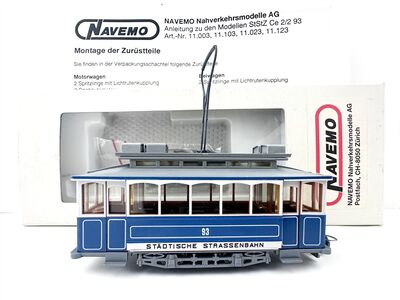 Navemo H0m StStZ Z�rcher Triebwagen mit St�ngl-Antrieb OVP Rarit�t
