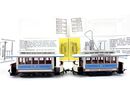 Seitenansicht Spieth H0m Triebwagen 222 + Beiwagen 70 der...